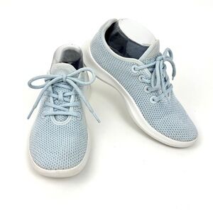 Allbirds Tree Runner Zen Blue White Knit Sneakers Size 7
